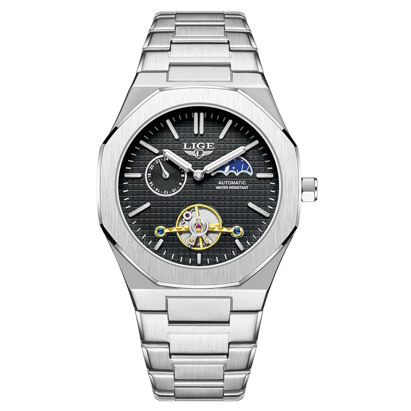 🎉Limited Offer Mechanical Watches Men Fashion Luxury Automatic Mens Watch Waterproof Luminous