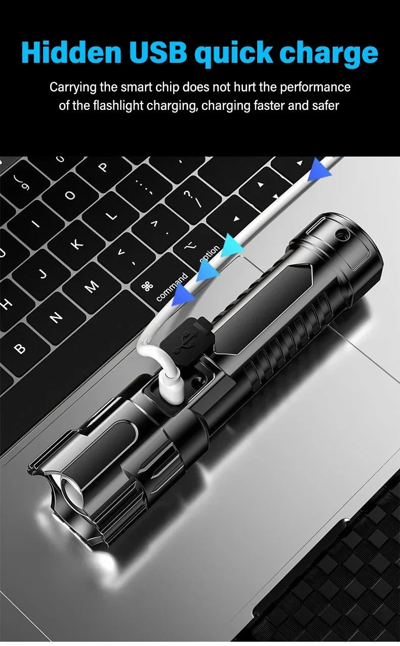 High Strong Power Led Flashlights 2000LM Tactical T